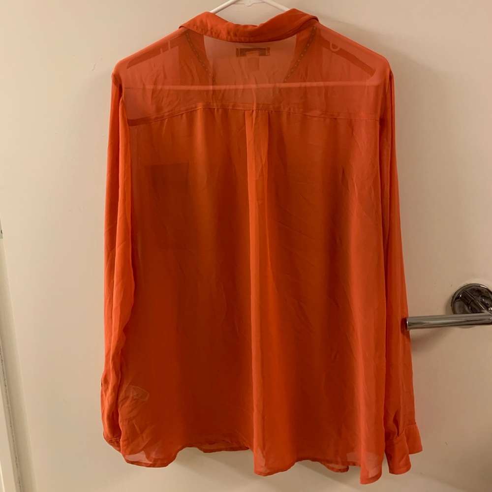 Sheer Button Down - image 5